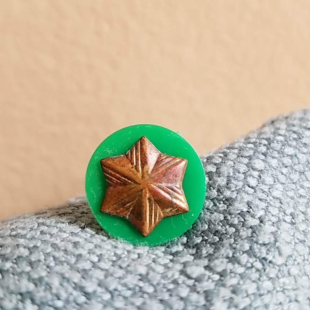 VINTAGE/ANTIQUE Girl Scout 6 Point Gold Member Pin
